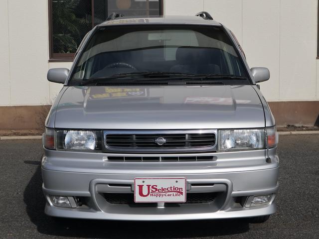 プレーリージョイ エアロエクスプレス　オーテック　専用フルエアロ　大型リアスポイラー　ルーフレール　ドアバイザー　純正１４インチアルミ　純正ＣＤオーディオ　３列シート　７人乗り　両側スライドドア　ＳＲ２０ＤＥエンジン　フルノーマル車（47枚目）