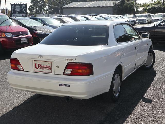 ビスタ ＶＪサルーン　最終後期型　オートエアコン　パワステ　パワーウインド　ＡＢＳ　Ｗエアバック　ＨＤＤナビ　ＣＤ／ＭＤ／ＭＳ再生　ＥＴＣ　キーレス　電動格納ミラー　ドアバイザー（7枚目）