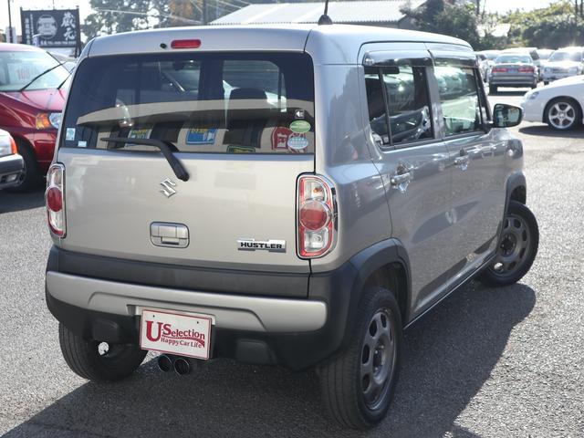 ハスラー Ｇ　５速ＭＴ　社外ナビ　ＣＤ／ＤＶＤ／ＭＳ／Ｂｌｕｅｔｏｏｔｈ／フルセグＴＶ再生　キーレス　運転席シートヒーター　ドアバイザー　ＨＫＳマフラー（7枚目）
