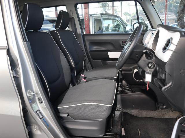 ハスラー Ｇ　５速ＭＴ　社外ナビ　ＣＤ／ＤＶＤ／ＭＳ／Ｂｌｕｅｔｏｏｔｈ／フルセグＴＶ再生　キーレス　運転席シートヒーター　ドアバイザー　ＨＫＳマフラー（9枚目）