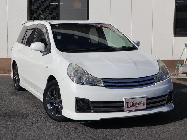 ウイングロード ライダー　専用フルエアロ　大型リアスポイラー　専用１６インチメッキアルミ　ＨＤＤナビ　ＣＤ／ＤＶＤ／ＭＳ／ＴＶ再生　キーレス　６速ＣＶＴパドルシフト　ＨＩＤライト　ワンオーナー（6枚目）