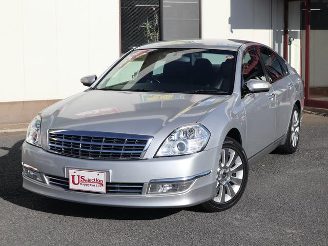 ティアナ アクシス　後期型　アクシス専用外装　専用１７インチアルミ　純正ＤＶＤナビ　ＣＤ再生　バックカメラ　ＥＴＣ　スマートキー　ＨＩＤライト　黒革シート　パワーシート　助手席オットマン　ワンオーナー（5枚目）