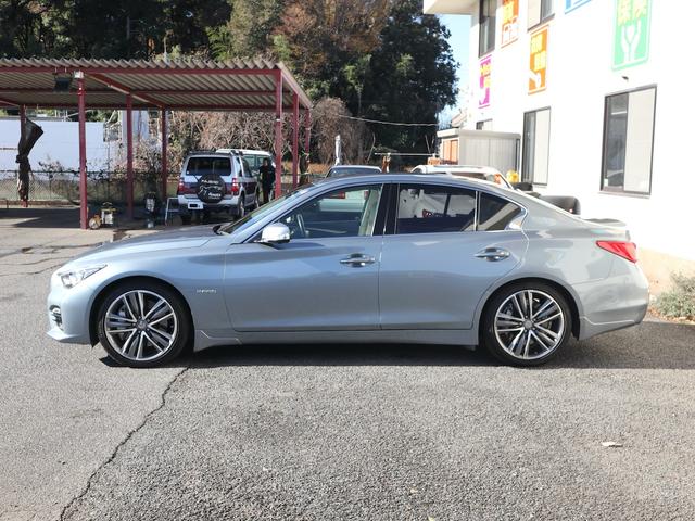 スカイライン 350GT ハイブリッド タイプSP HAGANEブルー ベージュ革内装 本木目パネル アンビエントライト パドルシフト 衝突防止支援 純正ナビ BT/TV再生 全方位カメラ ETC LEDライト 純正19インチアルミ 25年製タイヤ(52枚目)