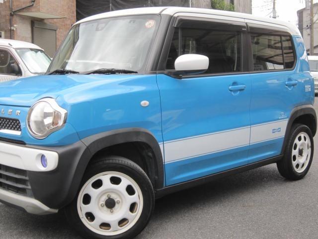 ハスラー Ｇ　ビ　ＴＶ　衝突被害軽減システム　スマートキー　アイドリングストップ　シートヒーター　ベンチシート　ＣＶＴ　盗難防止システム　ＡＢＳ　ＥＳＣ　ＣＤ　ＵＳＢ　Ｂｌｕｅｔｏｏｔｈ　衝突安全ボディ　ドラレコ（3枚目）