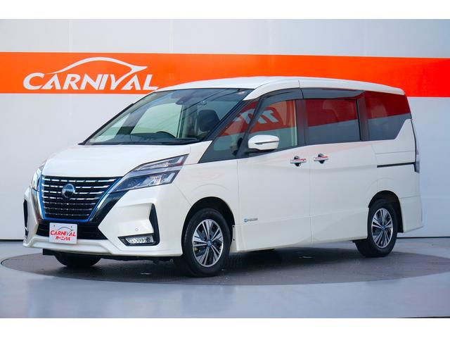 セレナ ｅ－パワー　ハイウェイスターＶ　ワンオーナー　禁煙車　社外メモリーナビ　フルセグ　バックカメラ　Ｂｌｕｅｔｏｏｔｈ　ＥＴＣ　ドラレコ　両側パワースライドドア　レーダーブレーキサポート　クルコン　ハンズフリーオートスライド（2枚目）
