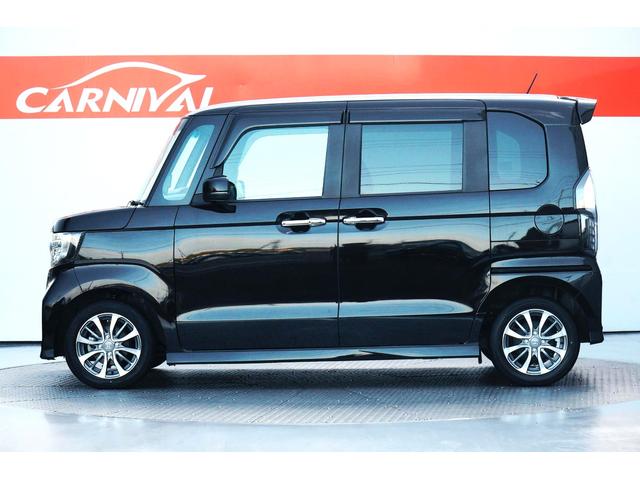 N-BOXカスタム L ワンオーナー 禁煙車 社外メモリーナビ ワンセグ BLUETOOTH バックカメラ 前後ドラレコ ETC 両側パワースライド 電動パーキングブレーキ ブレーキホールド レーダークルーズコントロール(3枚目)