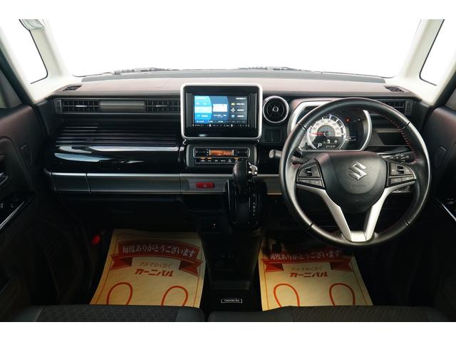 スペーシアカスタム ハイブリッドＸＳ　ワンオーナー　禁煙車　社外メモリーナビ　フルセグ　バックカメラ　ＢＬＵＥＴＯＯＴＨ　前後ドラレコ　ＥＴＣ　両側パワースライド　レーンキープアシスト　レーダークルーズコントロール　シートヒーター（3枚目）