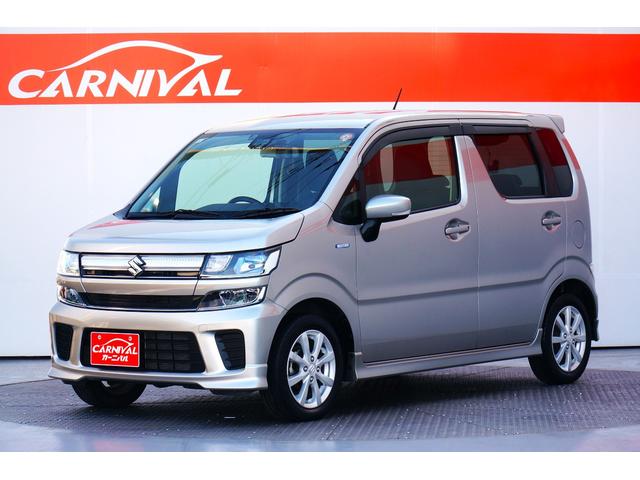 ワゴンＲ ハイブリッドＦＺ　ワンオーナー　禁煙車　社外メモリーナビ　フルセグ　ＢＬＵＥＴＯＯＴＨ　ＥＴＣ　前後ドラレコ　レーダーブレーキサポート　レーンキープアシスト　シートヒーター　コーナーセンサー　ＬＥＤヘッドライト（2枚目）