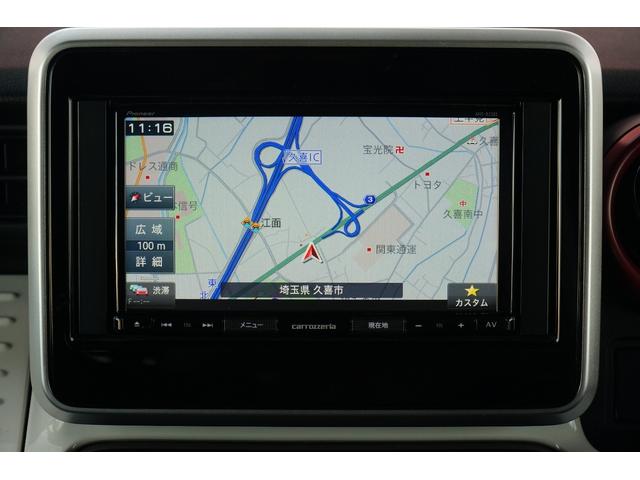 スペーシア ハイブリッドＸ　ワンオーナー　禁煙車　社外メモリーナビ　ワンセグ　ＥＴＣ　両側パワースライド　コーナーセンサー　シートヒーター　レーンキープアシスト　レーダーブレーキサポート　オートハイビーム　オートライト（4枚目）