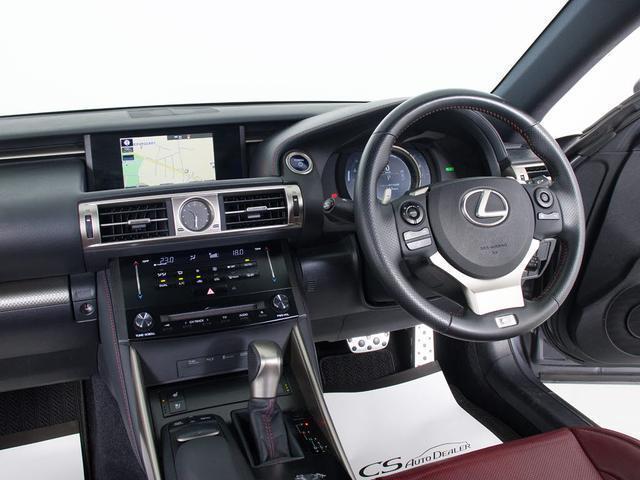 IS IS300h Fスポーツ (禁煙車)(整備点検記録簿10枚)(サンルーフ)(Fスポーツ専用赤本革)(シートヒーター)(エアシート)(クリアランスソナー)(連眼LEDライト)(オートクルーズ)(SDナビ)(Bluetooth)(38枚目)