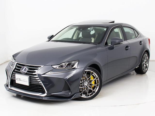 IS IS300h バージョンL (BMW純正ドラバイトグレー)(サンルーフ)(整備記録簿9枚)(HRE製18インチアルミホイール)(全画面SDナビ)(BLITZ製車高調)(セーフティシステム+)(本革)(12枚目)
