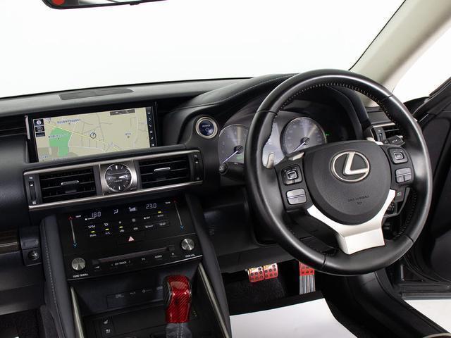 IS IS300h バージョンL (BMW純正ドラバイトグレー)(サンルーフ)(整備記録簿9枚)(HRE製18インチアルミホイール)(全画面SDナビ)(BLITZ製車高調)(セーフティシステム+)(本革)(32枚目)