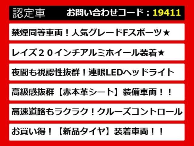 ＧＳ ＧＳ２５０　Ｆスポーツ　（新品スピンドルエアロ）（ＲＡＹＳ２０インチアルミホイール）（新品タイヤ）（赤本革シート）（シートヒーター）（エアシート）（シートメモリー）（パワーシート）（ＬＥＤヘッドライト）（オートクルーズ）（4枚目）