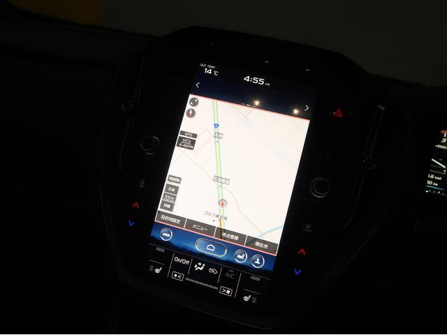 WRX S4 STIスポーツR EX 都内1オーナー 11.6インチナビ フルセグTV サイドカメラ/バックカメラ ETC RECAROシートパワーシート シートヒーター スマートキー STIエアロPKG(チェリーレッド)(9枚目)