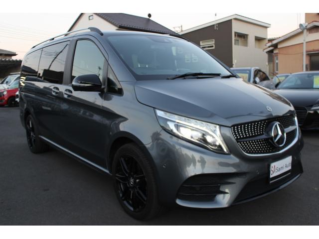 Vクラス V220d アバンギャルド ロング AMGライン 1オーナー パノラミックスライディングルーフ ブルメスターサウンド シートヒーター 純正ナビ・フルセグTV Bカメラ コーナーセンサー Bluetooth接続 ルーフレール ドラレコ(3枚目)