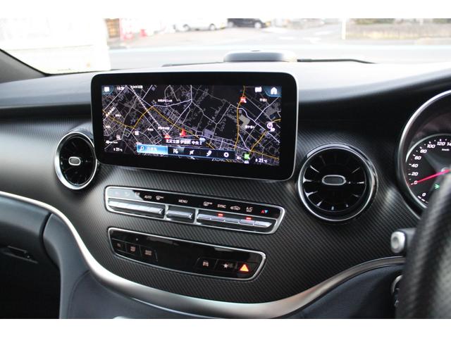 Vクラス V220d アバンギャルド ロング AMGライン 1オーナー パノラミックスライディングルーフ ブルメスターサウンド シートヒーター 純正ナビ・フルセグTV Bカメラ コーナーセンサー Bluetooth接続 ルーフレール ドラレコ(30枚目)