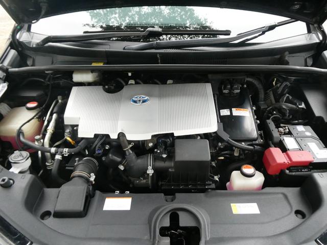 プリウス Ｓ　前後車高調節付き　モデリスタエアロ　プッシュスタート　ステリモ　ＳＤナビ　Ｂｌｕｅｔｏｏｔｈ　ＥＶモード　ドライブモード　ＥＴＣ　純正ＬＥＤヘッドライト　フォグランプ　オートライト　社外１９インチＡＷ（24枚目）