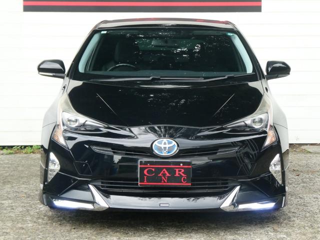 プリウス Ｓ　前後車高調節付き　モデリスタエアロ　プッシュスタート　ステリモ　ＳＤナビ　Ｂｌｕｅｔｏｏｔｈ　ＥＶモード　ドライブモード　ＥＴＣ　純正ＬＥＤヘッドライト　フォグランプ　オートライト　社外１９インチＡＷ（26枚目）