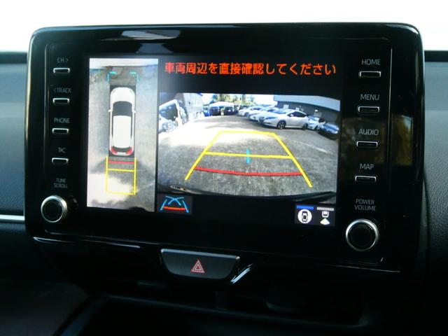 ヤリスクロス ハイブリッドＺ　トヨタセーフティ　レーダークルコン　パワーシート　衝突軽減　全方位カメラ　Ｂカメラ　シートヒーター　ステアヒーター　パワーシート　サイドカメラ　ドラレコ　純正メモリーナビ　コーナーセンサー　フルセグ（6枚目）