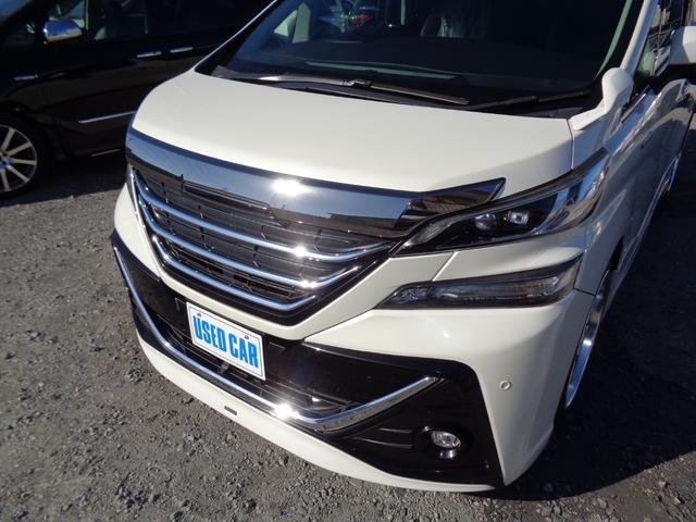 ヴェルファイアハイブリッド ＺＲ　Ｇエディション　フルバンパー仕様モデリスタ製エアロツアラーキット　モデリスタ製サスペンション　黒革　純正後席モニター　ＬＥＤデイライト　シートヒーター　ステリングヒーター　ＷＥＤＳ製アルミ　１オーナー禁煙　１５００Ｗ（5枚目）