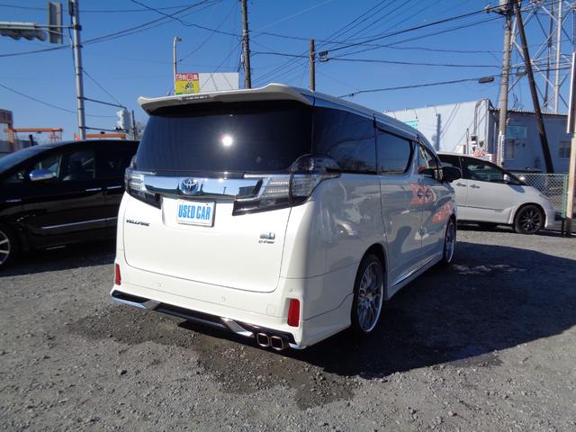 ヴェルファイアハイブリッド ＺＲ　Ｇエディション　フルバンパー仕様モデリスタ製エアロツアラーキット　モデリスタ製サスペンション　黒革　純正後席モニター　ＬＥＤデイライト　シートヒーター　ステリングヒーター　ＷＥＤＳ製アルミ　１オーナー禁煙　１５００Ｗ（10枚目）