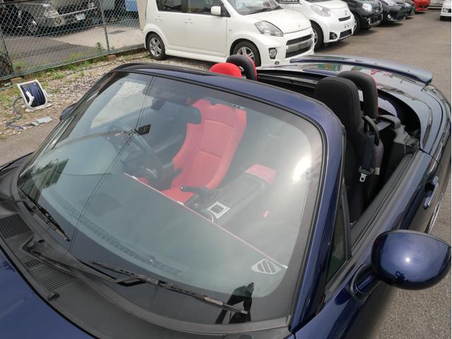 ロードスター ＲＳ　ＲＨＴ　６速ＭＴ　ＨＤＤナビ　アドバンストキー　フルセグ　ＤＶＤ再生　オートエアコン　ＥＴＣ　ＴＥＩＮ車高調　ロッソモデロマフラー　グラムライツ１７ＡＷ　ＬＡＩＬＥタワーバー　ＡｕＴＯＥｘｅバンパー　１年保証（35枚目）