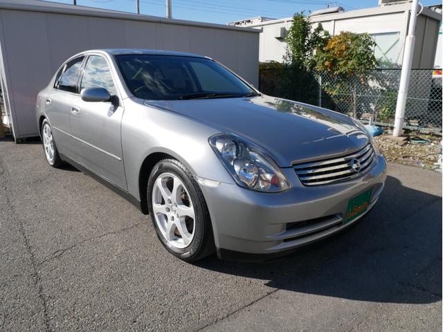 スカイライン 350GT 6速MT タイミングチェーン メモリーナビ DVD再生 ワンセグ ETC 純正17AW 電格ミラー オートライトHID チルトハンドル オートエアコン Wエアバック ABS トランクスルー(18枚目)