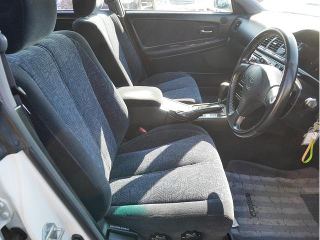 マークII ツアラーS 後期型 1JZ キーレス オートライトHID フォグランプ チルトハンドル 電動格納ミラー 純正16インチアルミ リアスポイラー ライトレベライザー Wエアバック&サイドエアバッグ ABS(12枚目)