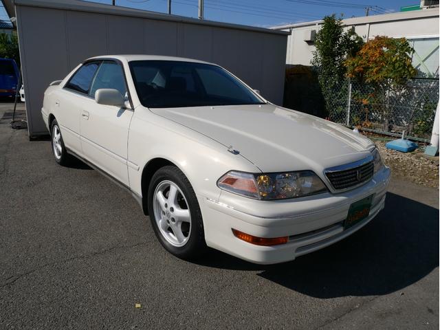 マークII ツアラーS 後期型 1JZ キーレス オートライトHID フォグランプ チルトハンドル 電動格納ミラー 純正16インチアルミ リアスポイラー ライトレベライザー Wエアバック&サイドエアバッグ ABS(19枚目)