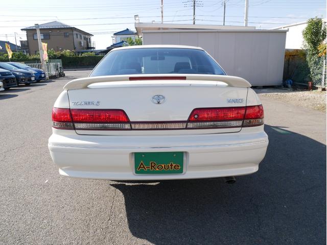 マークII ツアラーS 後期型 1JZ キーレス オートライトHID フォグランプ チルトハンドル 電動格納ミラー 純正16インチアルミ リアスポイラー ライトレベライザー Wエアバック&サイドエアバッグ ABS(22枚目)