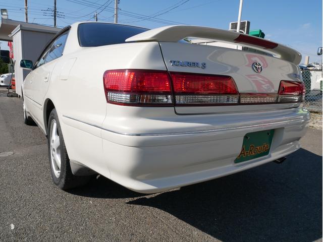 マークII ツアラーS 後期型 1JZ キーレス オートライトHID フォグランプ チルトハンドル 電動格納ミラー 純正16インチアルミ リアスポイラー ライトレベライザー Wエアバック&サイドエアバッグ ABS(44枚目)