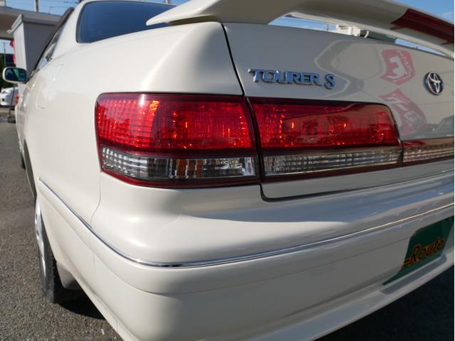 マークII ツアラーS 後期型 1JZ キーレス オートライトHID フォグランプ チルトハンドル 電動格納ミラー 純正16インチアルミ リアスポイラー ライトレベライザー Wエアバック&サイドエアバッグ ABS(46枚目)