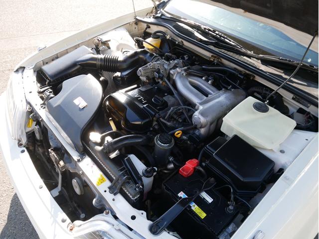 マークII ツアラーS 後期型 1JZ キーレス オートライトHID フォグランプ チルトハンドル 電動格納ミラー 純正16インチアルミ リアスポイラー ライトレベライザー Wエアバック&サイドエアバッグ ABS(61枚目)