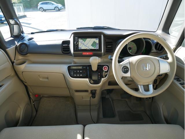 N-BOX G・Lパッケージ 当店下取車 両側パワースライドドア プッシュスタート&スマートキー 横滑り防止 メモリーナビ フルセグ アイドリングストップ 純正アルミ ステアオーディオスイッチ ウィンカーミラー 1年保証付(6枚目)