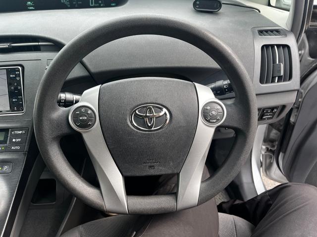 プリウス Ｓ　パワーステアリング　パワーウィンドウ　エアバッグ　オートエアコン　キーレス　スマートキー　スペアキー　社外ＨＤＤナビ　ＣＤ　ＤＶＤ　ワンセグＴＶ　バックカメラ　プッシュスタート　ＥＴＣ　対物センサー（14枚目）