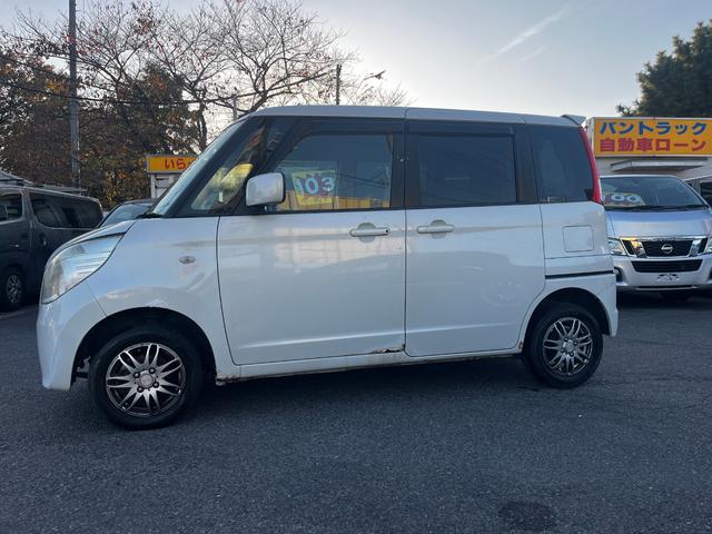 パレット Ｘ　パワーステアリング　パワーウィンドウ　エアバッグ　エアコン　キーレス　スマートキー　バックカメラ　社外ＣＤデッキ　プッシュスタート　左側電動スライドドア　４ＷＤ　社外ＡＷ（5枚目）