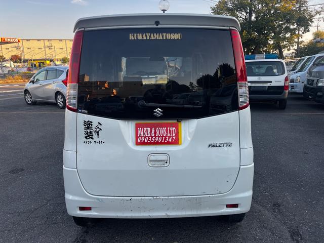 パレット Ｘ　パワーステアリング　パワーウィンドウ　エアバッグ　エアコン　キーレス　スマートキー　バックカメラ　社外ＣＤデッキ　プッシュスタート　左側電動スライドドア　４ＷＤ　社外ＡＷ（7枚目）
