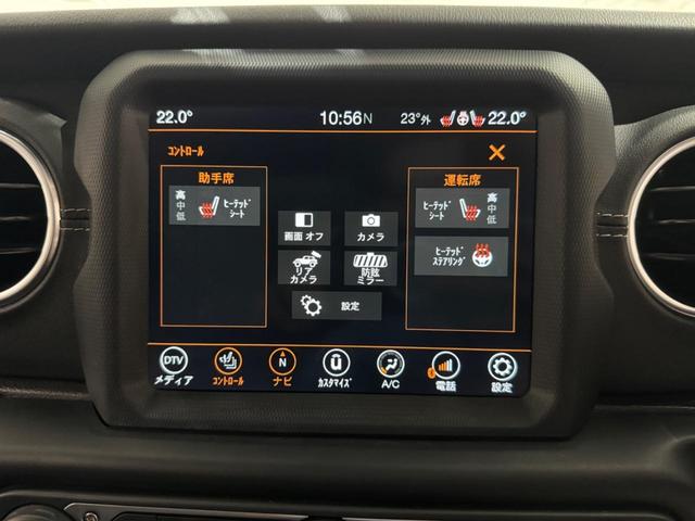 ジープ・ラングラーアンリミテッド サハラ　正規ディーラー車／Ａｐｐｌｅｃａｒｐｌａｙ／黒革ヒーター／ステアリングヒーター／ＤＴＶ／Ｆ＆Ｓ＆Ｂカメラ／ＡＣＣ／ＬＥＤライト／前後ソナー／ＤＳＲＣ／ＰＵＳＨスタート／キーレス／純１８ＡＷ／禁煙車（39枚目）