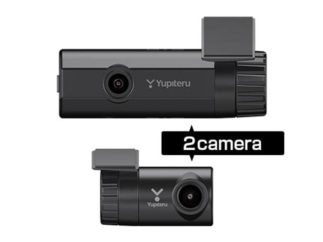 【Ｙｕｐｉｔｅｒｕ最新型ドライブレコーダー取付】フロント＆リアカメラ型。モニターレスで視界スッキリＷｉ−ｆｉ接続モデル※３年保証付