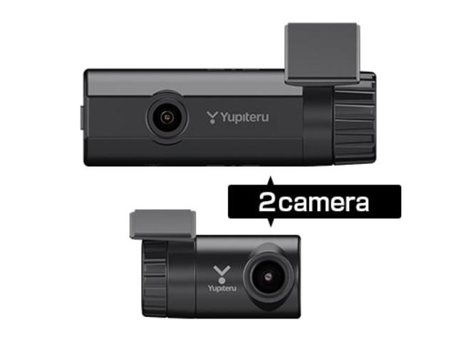 【Ｙｕｐｉｔｅｒｕ最新型ドライブレコーダー取付】フロント＆リアカメラ型。モニターレスで視界スッキリＷｉ−ｆｉ接続モデル※３年保証付