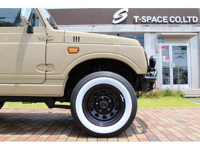 ランドベンチャー 4WD ターボ レトロスタイル サンドベージュ色替車 DAYTONAブラックスチールホイール ホワイトリボンラジアルタイヤ 純正ルーフラック NARDIステアリング レトロ調シートカバー 社外ステレオ(65枚目)