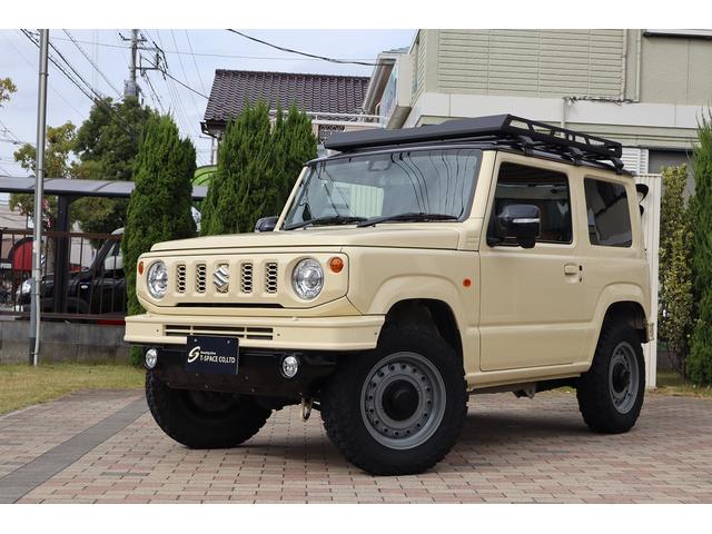 ジムニー ＸＣ　ワンオーナー禁煙車　スズキセーフティサポート　ＤＡＭＤ．リトルｂ前後バンパー　ＤＥＡＮ１６インチＡＷ　ＧＥＯＬＡＮＤＡＲ．Ｍ／Ｔタイヤ　ルーフラック　メモリーナビフルセグＢカメラ　レザー調シートカバー（2枚目）