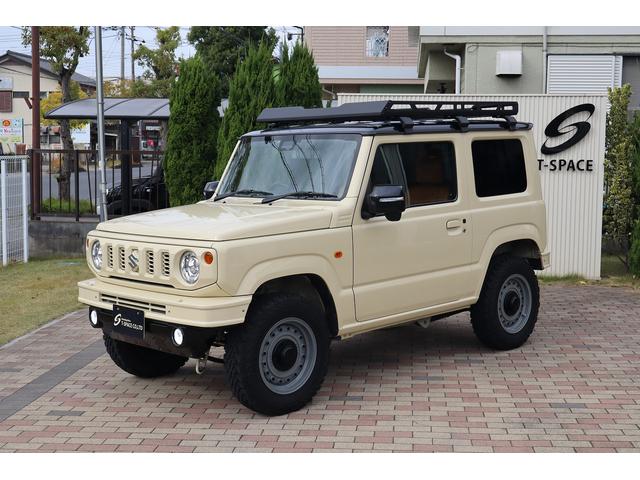 ジムニー ＸＣ　ワンオーナー禁煙車　スズキセーフティサポート　ＤＡＭＤ．リトルｂ前後バンパー　ＤＥＡＮ１６インチＡＷ　ＧＥＯＬＡＮＤＡＲ．Ｍ／Ｔタイヤ　ルーフラック　メモリーナビフルセグＢカメラ　レザー調シートカバー（4枚目）