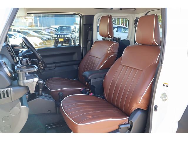 ジムニーシエラ ＪＣ　ＪＡＯＳスポーツカウル　スキッドプレート　丸型ＬＥＤテール　ＢＡＴＴＬＥＺマフラー　ＭＫＷ１６インチＡＷ　ＯＰＥＮＣＯＵＮＴＲＹ．Ｒ／Ｔタイヤ　ＣＡＮＵＳリフトアップ車高調　　ルーフラック　リアラダー（16枚目）