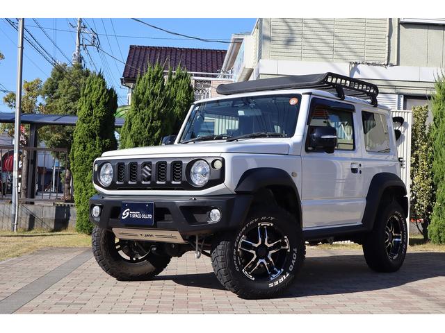 ジムニーシエラ ＪＣ　ＪＡＯＳスポーツカウル　スキッドプレート　丸型ＬＥＤテール　ＢＡＴＴＬＥＺマフラー　ＭＫＷ１６インチＡＷ　ＯＰＥＮＣＯＵＮＴＲＹ．Ｒ／Ｔタイヤ　ＣＡＮＵＳリフトアップ車高調　　ルーフラック　リアラダー（49枚目）