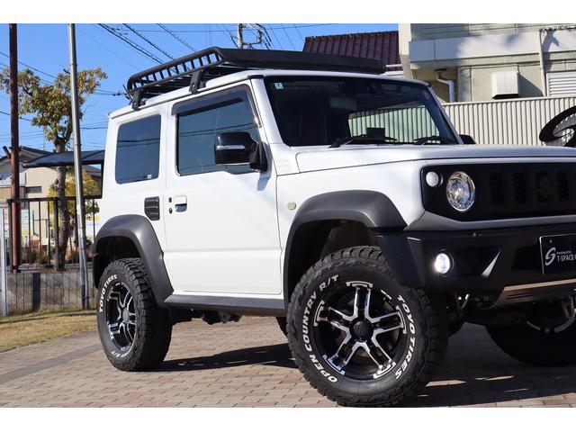 ジムニーシエラ ＪＣ　ＪＡＯＳスポーツカウル　スキッドプレート　丸型ＬＥＤテール　ＢＡＴＴＬＥＺマフラー　ＭＫＷ１６インチＡＷ　ＯＰＥＮＣＯＵＮＴＲＹ．Ｒ／Ｔタイヤ　ＣＡＮＵＳリフトアップ車高調　　ルーフラック　リアラダー（62枚目）