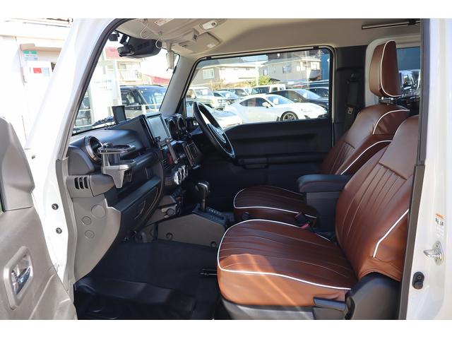 ジムニーシエラ ＪＣ　ＪＡＯＳスポーツカウル　スキッドプレート　丸型ＬＥＤテール　ＢＡＴＴＬＥＺマフラー　ＭＫＷ１６インチＡＷ　ＯＰＥＮＣＯＵＮＴＲＹ．Ｒ／Ｔタイヤ　ＣＡＮＵＳリフトアップ車高調　　ルーフラック　リアラダー（77枚目）