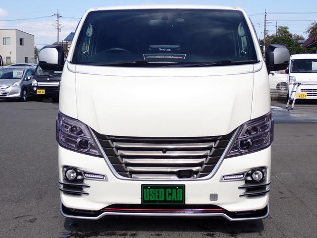 ＮＶ３５０キャラバンバン ロングライダープレミアムＧＸプロ・スタイルパッケージ　１オーナー記録簿　フルエアロ　アラウンドビューモニター　エマージェンシーブレーキ　ナビ　地デジ　インテリジェントキー　ローダウン　オバフェン　ＥＳＳＥＸ１８ＡＷ　スペアキーＬＥＤライト　レカロ２脚（7枚目）
