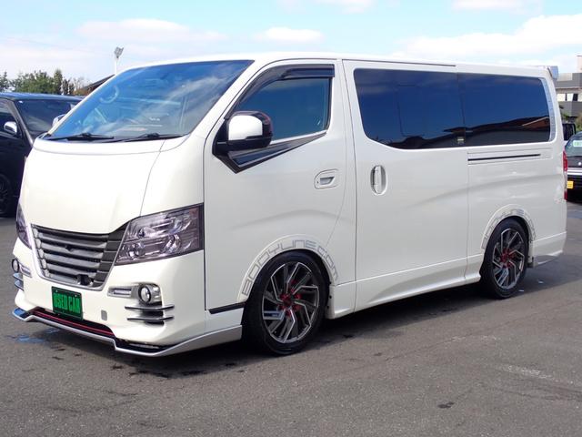 ＮＶ３５０キャラバンバン ロングライダープレミアムＧＸプロ・スタイルパッケージ　１オーナー記録簿　フルエアロ　アラウンドビューモニター　エマージェンシーブレーキ　ナビ　地デジ　インテリジェントキー　ローダウン　オバフェン　ＥＳＳＥＸ１８ＡＷ　スペアキーＬＥＤライト　レカロ２脚（11枚目）