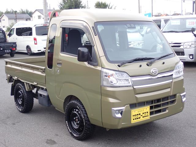 ハイゼットトラック ジャンボSAIIIt ユーザー買取車 1オーナー記録簿付 4WD 5速MT ナビ地デジ Bluetooth ETC ドライブレコーダー ヒッチメンバー LEDヘッドライト&LEDフォグ 165/60R15 M/Tタイヤ(10枚目)